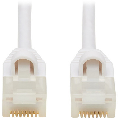 Tripp Lite N262AB-003-WH Safe-IT Cat6a 10G Snagless Antibacterial S/FTP Ethernet Cable (RJ45 M/M) PoE White 3 ft. (0.91 m)