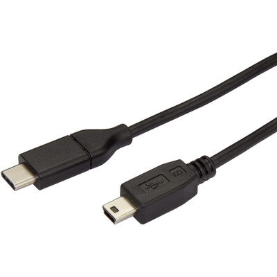 StarTech USB2CMB2M 2m 6 ft USB C to Mini USB Cable - M/M - USB 2.0 - USB C to USB Mini - USB Type C to Mini USB - Mini USB to USB C Cable