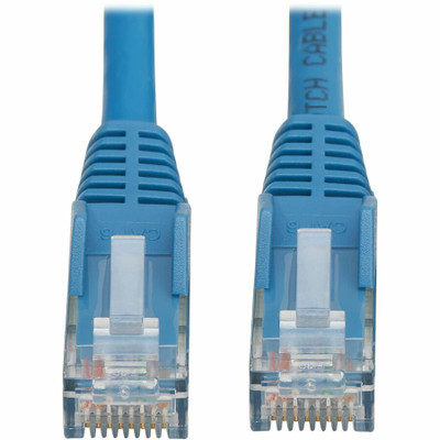 Tripp Lite N201L-05M-BL Cat6 Gigabit Snagless Molded UTP Ethernet Cable (RJ45 M/M) PoE LSZH Blue 5 m (16.4 ft.)