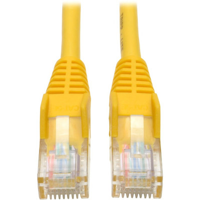 Tripp Lite N001-014-YW Cat5e 350 MHz Snagless Molded (UTP) Ethernet Cable (RJ45 M/M) PoE Yellow 14 ft. (4.27 m)