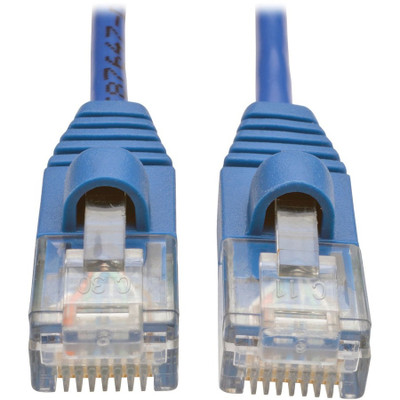 Tripp Lite N001-S02-BL Cat5e 350 MHz Snagless Molded Slim (UTP) Ethernet Cable (RJ45 M/M) Blue 2 ft. (0.61 m)