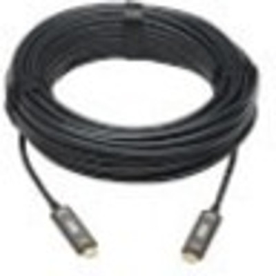 Tripp Lite U420F-10M-V USB-C to USB-C Plenum-Rated Fiber Active Optical Cable (AOC) 4K 60 Hz HDR 4:4:4 M/M Black 10 m (33 ft.)