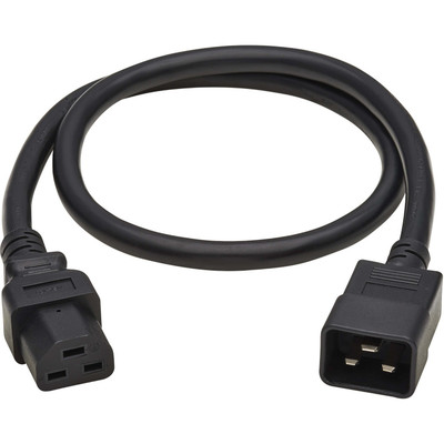 Tripp Lite Power Cord, C20 to C21 - Heavy-Duty, 20A, 250V, 12 AWG, 3 ft. (0.91 m), Black