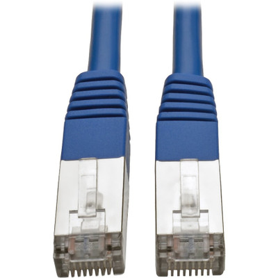 Tripp Lite N105-015-BL Cat5e 350 MHz Molded Shielded (STP) Ethernet Cable (RJ45 M/M) PoE Blue 15 ft. (4.57 m)