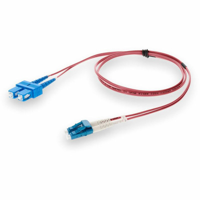AddOn ADD-SC-LC-7M9SMF-PK 7m LC (Male) to SC (Male) Pink OS2 Duplex Fiber OFNR (Riser-Rated) Patch Cable