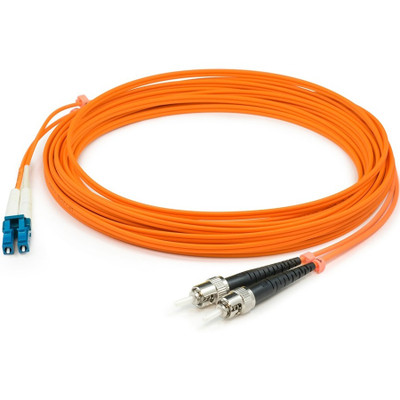 AddOn ADD-ST-LC-15M6MMF 15m LC (Male) to ST (Male) Orange OM1 Duplex Fiber OFNR (Riser-Rated) Patch Cable