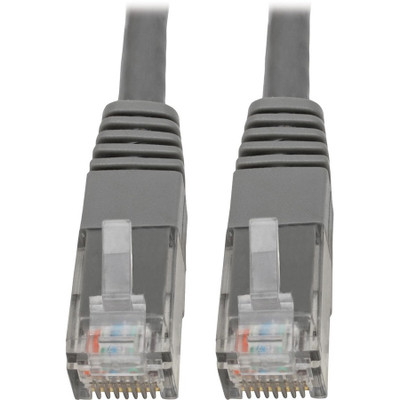 Tripp Lite N200-006-GY Cat6 Gigabit Molded (UTP) Ethernet Cable (RJ45 M/M) PoE Gray 6 ft. (1.83 m)