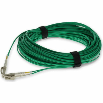 AddOn ADD-LC-LC-23M5OM4-GN 23m LC (Male) to LC (Male) Green OM4 Duplex Fiber OFNR (Riser-Rated) Patch Cable