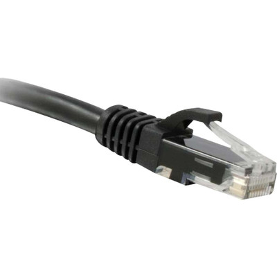 ENET C5E-BK-10-ENC Cat5e Black 10 Foot Patch Cable with Snagless Molded Boot (UTP) High-Quality Network Patch Cable RJ45 to RJ45 - 10Ft