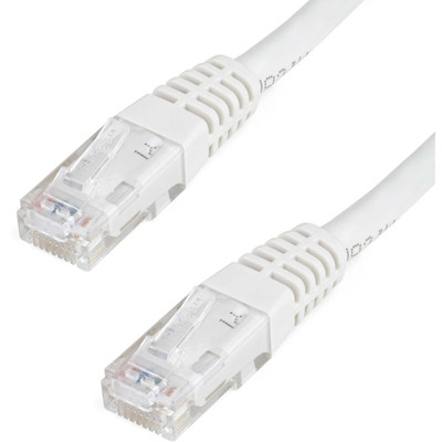 StarTech C6PATCH15WH 15ft CAT6 Ethernet Cable - White Molded Gigabit - 100W PoE UTP 650MHz - Category 6 Patch Cord UL Certified Wiring/TIA