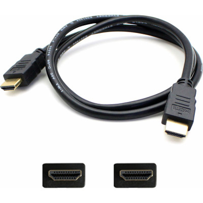 AddOn HDMIHSMM35 35ft HDMI 1.4 Male to HDMI 1.4 Male Black Cable For Resolution Up to 4096x2160 (DCI 4K)