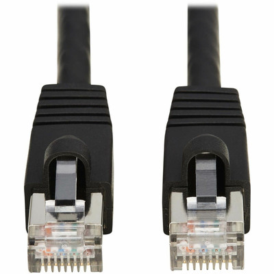 Tripp Lite N272-F07-BK Cat8 40G Snagless SSTP Ethernet Cable (RJ45 M/M), PoE, Black, 7 ft. (2.1 m)