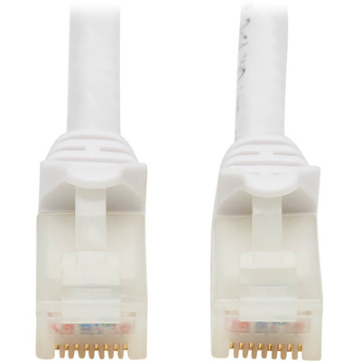 Tripp Lite N261AB-007-WH Safe-IT Cat6a 10G Snagless Antibacterial UTP Ethernet Cable (RJ45 M/M) PoE White 7 ft. (2.13 m)