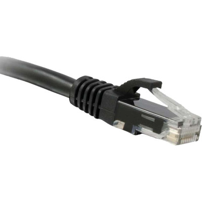 ENET C5E-BK-40-ENC Cat5e Black 40 Foot Patch Cable with Snagless Molded Boot (UTP) High-Quality Network Patch Cable RJ45 to RJ45 - 40Ft