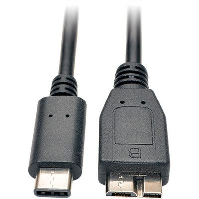 Tripp Lite U426-003 USB-C to USB Micro-B Cable (M/M) USB 3.2 Gen 1 (5 Gbps) Thunderbolt 3 Compatible 3 ft. (0.91 m)