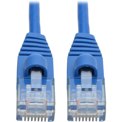 Tripp Lite N261-S03-BL Cat6a 10G Snagless Molded Slim UTP Ethernet Cable (RJ45 M/M) Blue 3 ft. (0.91 m)