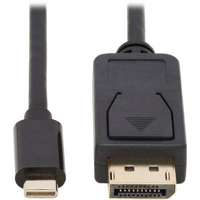 Tripp Lite U444-010-DP-BD USB-C to DisplayPort Bi-Directional Active Adapter Cable (M/M) 4K 60 Hz HDR Locking DP Connector 10 ft. (3.1 m)