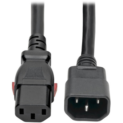 Tripp Lite Heavy-Duty PDU Power Cord Locking C13 to C14 15A 250V 14 AWG 6 ft. (1.83 m)