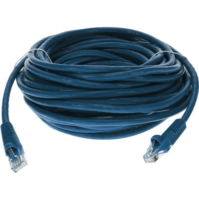 AddOn ADD-46FCAT6-BE 46ft RJ-45 (Male) to RJ-45 (Male) Straight Blue Cat6 UTP PVC Copper Patch Cable