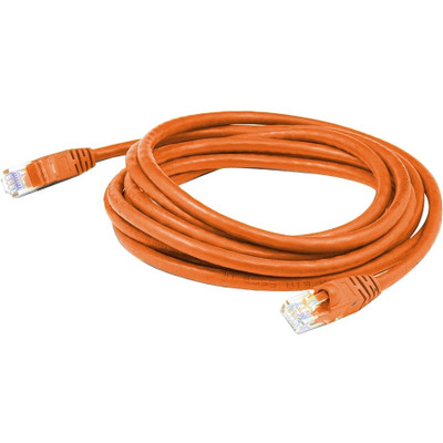 AddOn ADD-8FCAT6-OE 8ft RJ-45 (Male) to RJ-45 (Male) Straight Orange Cat6 UTP PVC Copper Patch Cable