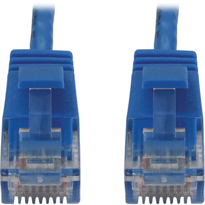 Tripp Lite N261-S07-BL Cat6a 10G Snagless Molded Slim UTP Ethernet Cable (RJ45 M/M), PoE, Blue, 7 ft. (2.1 m)