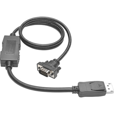 Tripp Lite P581-003-VGA-V2 3ft DisplayPort to VGA Adapter Active Converter Cable Latches DP to HD15 DPort 1.2 M/M