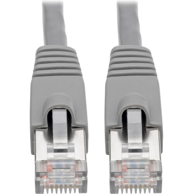 Tripp Lite N262-007-GY Cat6a Snagless Shielded STP Network Patch Cable 10G Certified, PoE, Gray RJ45 M/M 7ft 7'