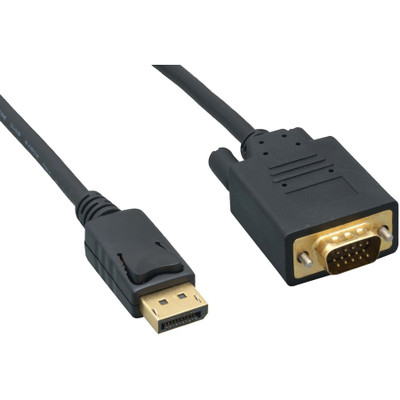 ENET DPM-VGAM-10F DisplayPort Male to VGA Male Active Cable 10FT 28 AWG Black