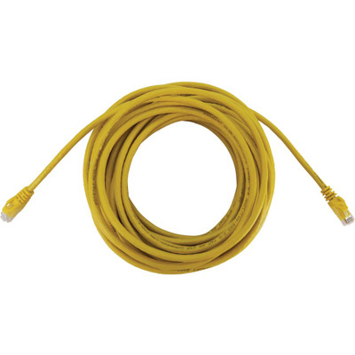 Tripp Lite N261-050-YW Cat6a 10G Snagless Molded UTP Ethernet Cable (RJ45 M/M), PoE, Yellow, 50 ft. (15.2 m)