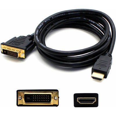 AddOn HDMI2DVIDS 6ft HDMI 1.3 Male to DVI-D Single Link (18+1 pin) Female Black Cable For Resolution Up to 1920x1200 (WUXGA)