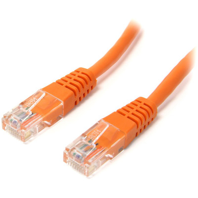 StarTech M45PATCH15OR Startech Cat. 5E UTP Patch Cable - 15ft - 1 x RJ-45, 1 x RJ-45 - Category 5e Patch Cable Molded External - Orange