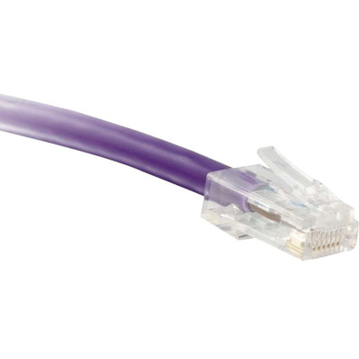 ENET C5E-PR-NB-2-ENC Cat5e Purple 2 Foot Non-Booted (No Boot) (UTP) High-Quality Network Patch Cable RJ45 to RJ45 - 2Ft