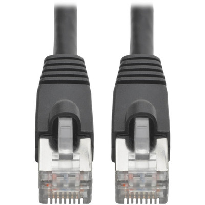 Tripp Lite N262-008-BK Cat6a 10G Snagless Shielded STP Ethernet Cable (RJ45 M/M) PoE Black 8 ft. (2.43 m)