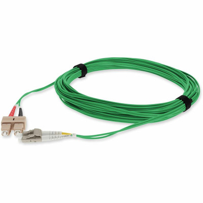 AddOn ADD-SC-LC-10M5OM3-GN-TAA Fiber Optic Duplex Patch Network Cable