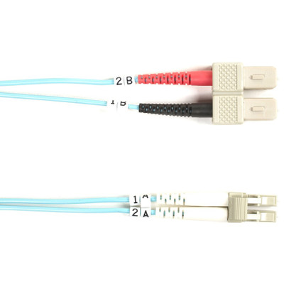 Black Box FO10G-003M-SCLC Fiber Optic Duplex Patch Network Cable
