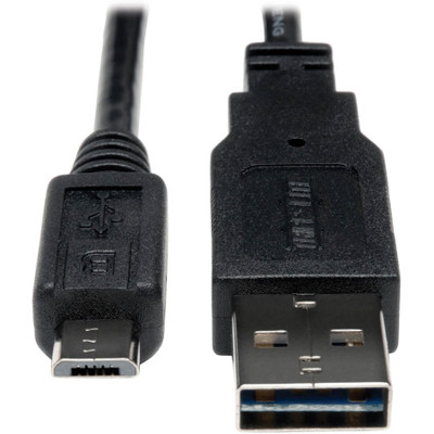 Tripp Lite UR050-006 Universal Reversible USB 2.0 Cable (Reversible A to 5Pin Micro B M/M) 6 ft. (1.83 m)