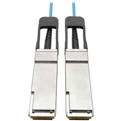 Tripp Lite N28F-02M-AQ QSFP+ to QSFP+ Active Optical Cable - 40Gb, AOC, M/M, Aqua, 2 m (6.6 ft.)