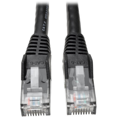 Tripp Lite N201-006-BK Cat6 Gigabit Snagless Molded (UTP) Ethernet Cable (RJ45 M/M) PoE Black 6 ft. (1.83 m)