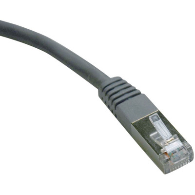 Tripp Lite N105-100-GY Cat5e 350 MHz Molded Shielded (STP) Ethernet Cable (RJ45 M/M) PoE Gray 100 ft. (30.5 m)