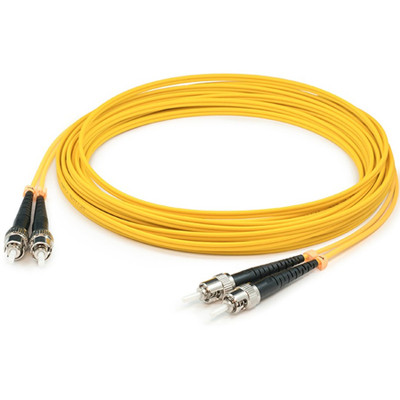 AddOn ADD-ST-ST-5M9SMF 5m ST (Male) to ST (Male) Yellow OS2 Duplex Fiber OFNR (Riser-Rated) Patch Cable