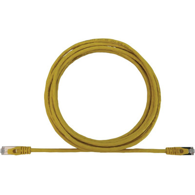 Tripp Lite N262-S10-YW Cat6a 10G Snagless Shielded Slim STP Ethernet Cable (RJ45 M/M), PoE, Yellow, 10 ft. (3.1 m)