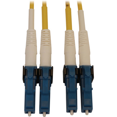 Tripp Lite N370X-02M 400G Duplex Singlemode 9/125 OS2 Switchable Fiber Optic Cable (LC/UPC M/M) LSZH Yellow 2 m (6.6 ft.)