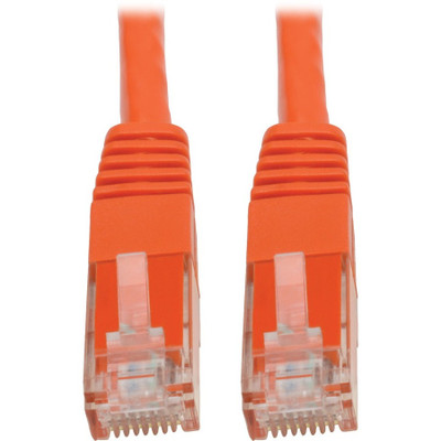 Tripp Lite N200-050-OR Cat6 Gigabit Molded (UTP) Ethernet Cable (RJ45 M/M) PoE Orange 50 ft. (15.24 m)