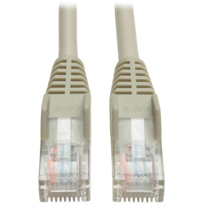 Tripp Lite N001-025-GY Cat5e 350 MHz Snagless Molded (UTP) Ethernet Cable (RJ45 M/M) PoE Gray 25 ft. (7.62 m)
