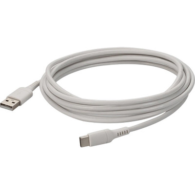 AddOn USBC2USB2MW 6ft (1m) USB-C Male to USB-A 2.0 Male Sync and Charge White Cable