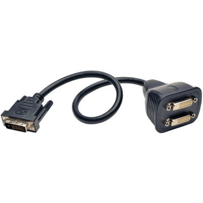 Tripp Lite P564-001 DVI Y Splitter Cable Digital Monitors (DVI-D M to 2x F) 1 ft. (0.31 m)