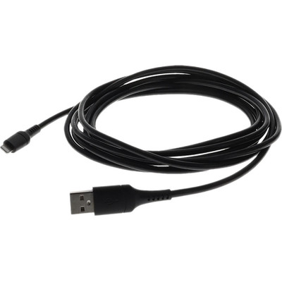 AddOn USB2LGT2MB 2.0m (6.6ft) USB 2.0 (A) Male to Lightning Male Sync and Charge Black Cable