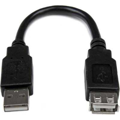 StarTech USBEXTAA6IN 6in USB 2.0 Extension Adapter Cable A to A - M/F