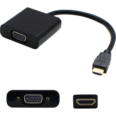 AddOn H4F02UT#ABA-AO H4F02UT#ABA Compatible HDMI 1.3 Male to VGA Female Black Active Adapter For Resolution Up to 1920x1200 (WUXGA)