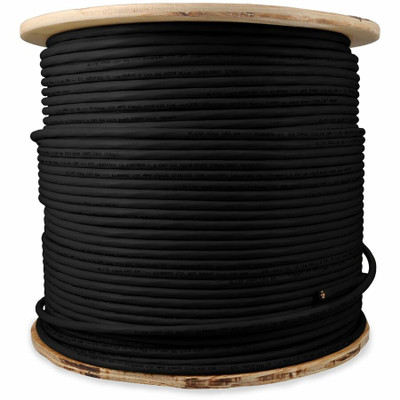 AddOn ADD-CAT6A1KFO-BK 1000ft Non-Terminated Black Cat6A FTP Outdoor Rated Copper Patch Cable